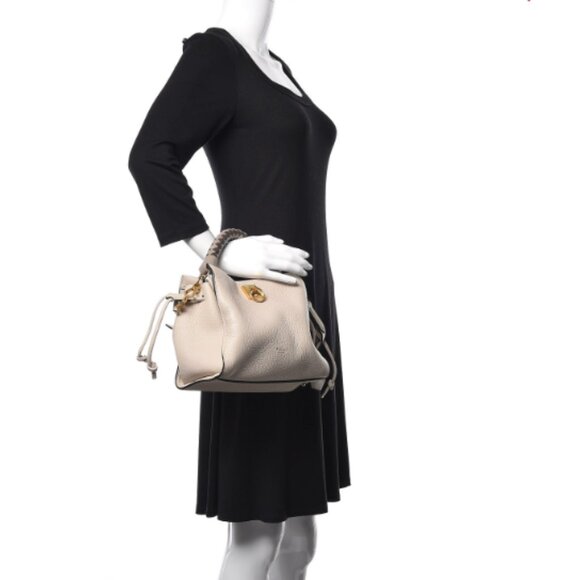 Mulberry Heavy Grain Medium Iris Tote in Chalk & Gold - Perfect Condition - Picture 3 of 8